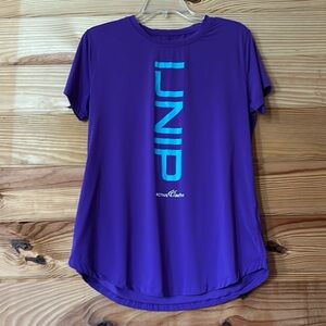 Active Faith Purple Dri-Fit Workout Top Women’s Large | Moisture-Wicking